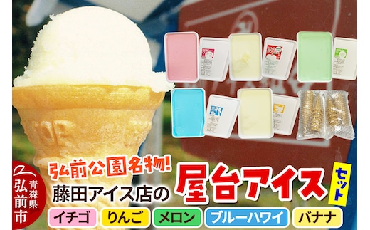 アイス 藤田アイス店 よくばりアイスセット【ケースアイス×5種類+コーン×20個】