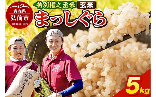まっしぐら 5kg ［玄米］ 特別權之丞米 青森県産 令和7年産