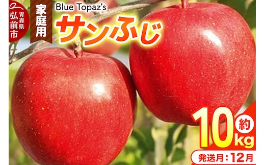 【26年12月発送】りんご サンふじ【家庭用】約10kg 先行受付 青森県 弘前市 [先行予約 アップル おいしい ふじ りんご 果実 果物 赤色 津軽 糖度 美味 林檎]