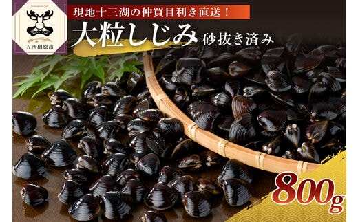 津軽十三湖産 大粒しじみ冷凍800g（冷凍・砂抜き済）
