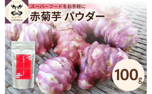 赤菊芋パウダー100g【赤キクイモ粉末】