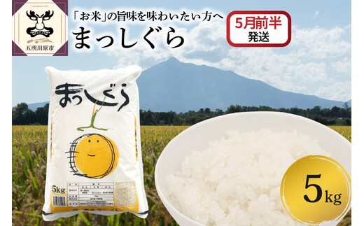 【2026年5月前半発送】まっしぐら5kg（白米）