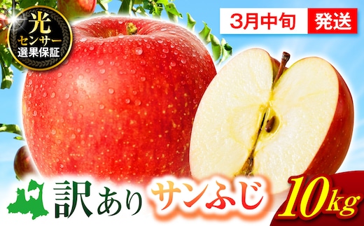 【2027年3月中旬発送】 【訳あり】 りんご 10kg サンふじ 青森 不揃い