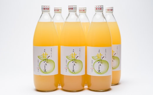 王林ブレンド津軽甘（かん）ジュース1L×6本入り