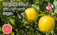 ６月発送　訳あり　家庭用　甚八りんごシナノゴールド5kg　【マルジンサンアップル　6月　青森県産　平川市　りんご　シナノゴールド　5kg　訳あり　家庭用】