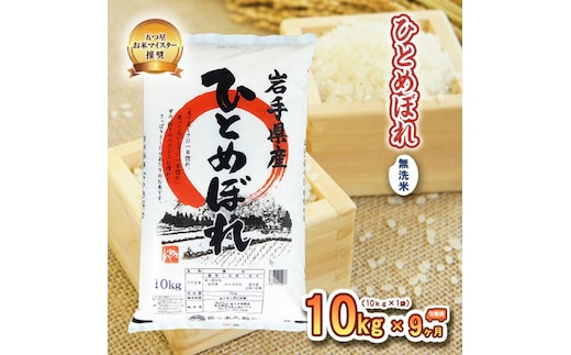 ひとめぼれ 無洗米 10kg 定期便 9ヶ月 9回 精米 白米 お米 米 こめ コメ おこめ ごはん 五つ星お米マイスター推奨 ブランド米 岩手県産 盛岡市産 産地直送 農家直送 令和 新鮮 美味しい 岩手県 盛岡市 東北 岩手 盛岡 株式会社佐々木米穀店