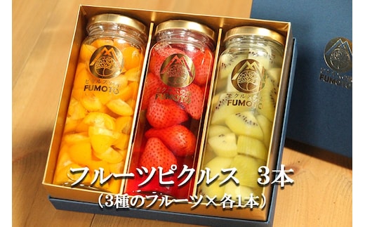 何が届くかお楽しみ！ フルーツ ピクルス 3種セット みかん ラズベリー いちご 苺 パイン パイナップル キウイ プルーン レモン 金柑 きんかんもも 桃 ブルーベリー グレープフルーツ 春 夏 秋 冬 酢漬け ギフト 岩手県 盛岡 有限会社トゥレイス