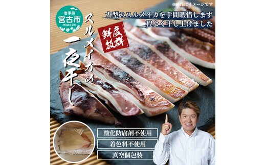 【宮古市】スルメイカの一夜干し5枚セット 岩手県宮古市 冷凍 真空包装 スルメイカ