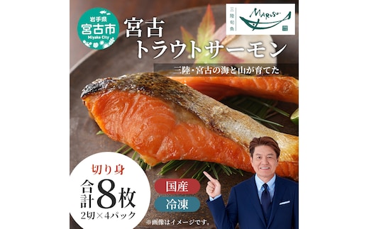 【宮古市】宮古トラウトサーモン2切×4p