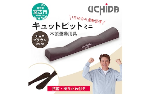 【宮古市】キュットピットミニチョコブラウン 岩手県 木材 スギ 健康 手軽 用具