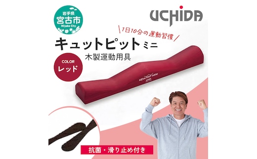 【宮古市】キュットピットミニレッド 岩手県 木材 スギ 健康 手軽 用具