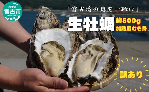 宮古湾産 生牡蠣 訳あり 加熱用むき身 500g 牡蠣 加熱用 むき身 訳あり 冷凍 牡蛎 牡蠣 かき カキ 冷蔵