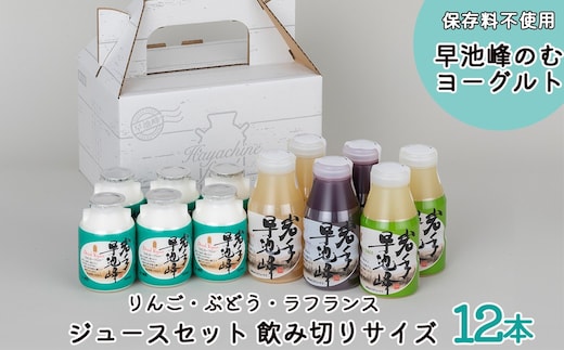 早池峰 のむヨーグルト ・ ジュース セット 飲み切りサイズ（B-2） 【1551】