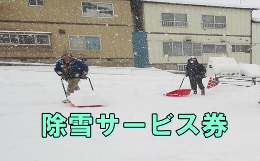 除雪サービス券（１時間×２回） 【324】