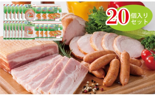 【20個入り】かるしお認定！減塩＆糖質ゼロ ～ロースハム・ベーコン・ウインナー詰め合わせ～ 【356】
