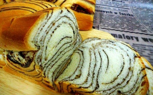 岩手県産小麦「銀河のちから」使用 ロングライフパン内麦デニッシュ食パン チョコ（６個） 【686】