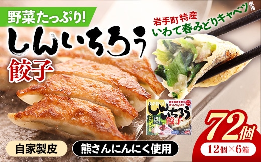【キャベツの街】野菜たっぷり！しんいちろう餃子（12個入×6箱）【72個】お肉 おかず やまと豚 肉 焼き 中華 人気 餃子 ギョーザ ぎょうざ ギョウザ 豚肉 おつまみ 惣菜 within2025