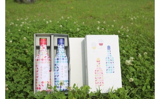 岩手町 フルーツワイン「ルルとリリ」２本セット（ブルーベリー・リンゴ）ワイン 酒 わいん ギフト プレゼント ぶるーべりー りんご お酒 宅飲み 家飲み ご当地 セット