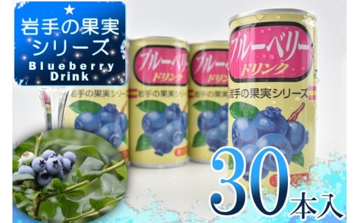 岩手缶詰 ブルーベリードリンク30本入り ブルーベリー フルーツ 果物 ギフト 贈り物 お中元 ぶるーべりー 健康