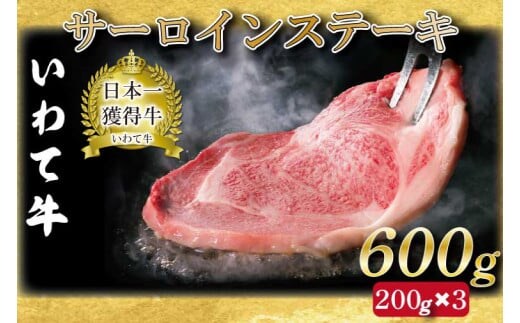 サーロインステーキ いわて牛 黒毛和牛 1kg ステーキ サーロイン 国産 和牛 牛肉 ブランド牛 A4ランク 赤身 ギフト 冷凍 (AB034-3)