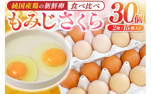 【浅沼養鶏場】卵 玉子 鶏卵 純国産鶏【さくらともみじ】 ふるさと納税 たまご 純たまご30個 破損保証5個含む 採れたて 新鮮 農地直送 (AJ031)