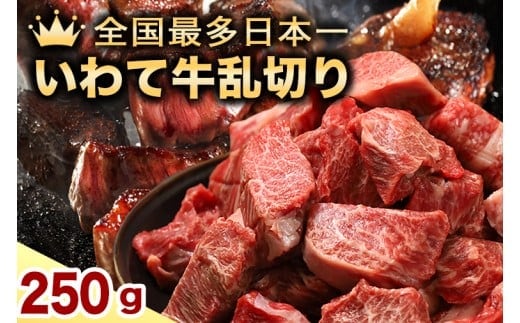 ★先行予約 2月より発送★黒毛和牛 いわて牛 乱切り 250g（DV055）
