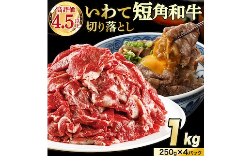 【7月発送】切り落とし 赤身 肉 牛肉 いわて 短角和牛 1kg 1000g 小分けパック 真空冷凍 | 牛肉 肉 赤身 短角 和牛 国産牛 ブランド牛 切り落し 大容量 牛丼 肉じゃが 煮込み 煮物 小分け 真空パック 数量限定 (AB124-07)