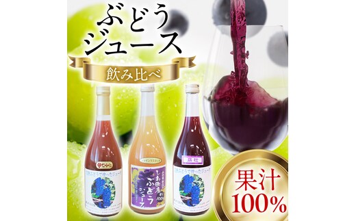 ぶどうジュース 飲み比べ 3本 (藤稔・シャインマスカット・サニールージュ) ジュース ストレート ぶどう 葡萄 ブドウ ブドウジュース 葡萄ジュース 藤稔 シャインマスカット サニールージュ マスカット フルーツジュース フルーツ 果物 セット 詰め合わせ 詰合せ 贅沢 旬 贈り物 ギフト プレゼント 紫波町 (FI001)