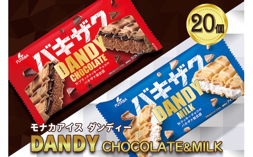 フタバ食品 アイス20個 ダンディーチョコレート＆ミルクセット 2種類各10個