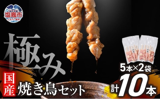 極みの 焼き鳥セット 選べる本数 10本 | r6-us00002