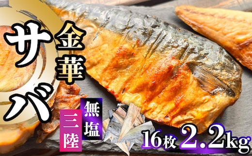 【ふるさと納税】 三陸 金華さば 半身フィレ 2.2kg(16枚) 無塩 冷凍 バラ凍結 ブランド 国産 宮城県産 金華山沖 三陸沖 金華さば さば 鯖 サバ 魚介 大容量 焼き魚 煮魚 味噌煮 お弁当 おかず おつまみ 宮城県 塩竈市 三波食品