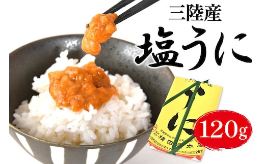 【100年以上のロングセラー】 うに 三陸産 塩うに 約120g [横田屋本店 宮城県 気仙沼市 20565816] ウニ 海鮮 雲丹 ご飯のお供 おつまみ 冷凍