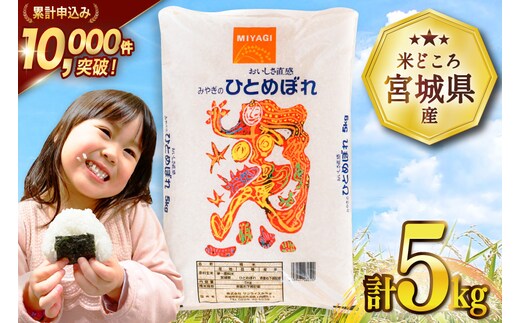 米 宮城県産 ひとめぼれ 5kg [気仙沼米穀商業協同組合 宮城県 気仙沼市 20565762] 一等米 ブランド米 白米 精米 ご飯 ごはん コメ こめ お米 小分け 家庭用 レビューキャンペーン