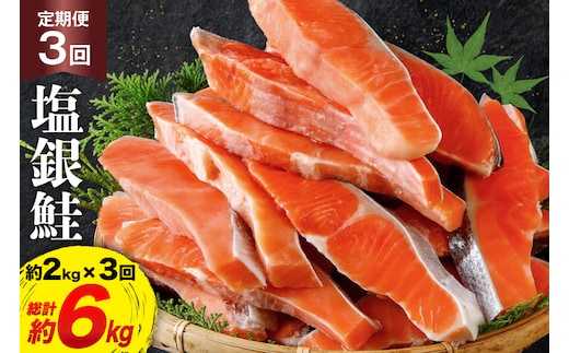 定期便 《3ヶ月連続お届け》 訳あり 銀鮭 切身 約2kg×3回 計6kg [宮城東洋 宮城県 気仙沼市 20564481] 鮭 海鮮 規格外 不揃い さけ サケ 鮭切身 シャケ 切り身 冷凍 家庭用 訳アリ おかず 弁当 支援 事業者支援