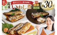 訳あり 業務用 いわし煮魚 3種 ×10尾 計30尾入 約1.5kg 簡易包装 [カネダイ 宮城県 気仙沼市 20565562] 魚 魚介 煮魚 国産 生姜煮 梅肉煮 みぞれ煮 おかず 焼き魚 簡単 時短 訳アリ 冷凍