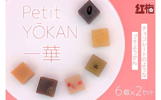プチ羊羹一華 6個×2セット [紅梅 宮城県 気仙沼市 20563944] 羊羹 和菓子 菓子 ようかん スイーツ 冷凍
