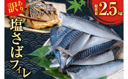 訳あり 減塩 フィレ Sサイズ 総重量 2.5kg [足利本店 宮城県 気仙沼市 20565959] 魚介類 魚 大容量 サバ さば 鯖 塩分控えめ 切り身 冷凍 訳アリ