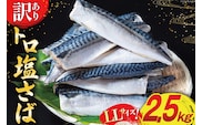 訳あり トロ塩サバ フィレ LLサイズ 2.5kg ★フィレ1枚230g超え！[足利本店 宮城県 気仙沼市 20565620] 魚介類 魚 海鮮 鮮魚 サバ さば 鯖 サバフィレ サバフィーレ 鯖フィレ トロサバ 訳アリ わけあり 切り身 冷凍