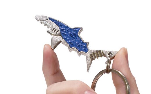 サメ革 マルチツール ワトソン君 青海(ブルー) [AtelierShark 宮城県