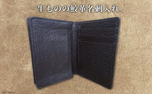 サメ革 名刺入れ [シャークス 宮城県 気仙沼市 20563913] メンズ ビジネス 丈夫 長持 鮫 さめ