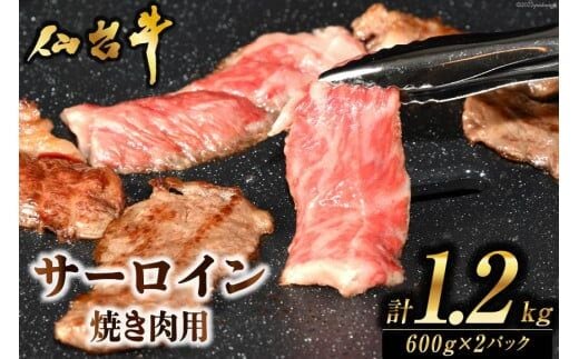 肉 焼肉 仙台牛サーロイン焼き肉用1.2kg [気仙沼市物産振興協会 宮城県 気仙沼市 20565270] 仙台牛 霜降り ブランド牛