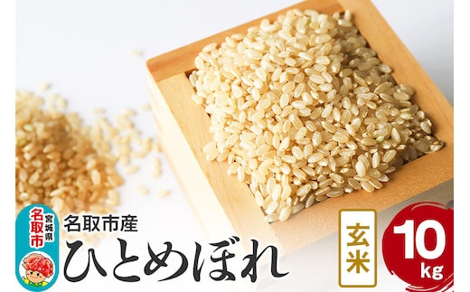 米 令和7年産 宮城県 名取市産 ひとめぼれ【玄米】 10kg [ひとめぼれ ブランド米 お米 米 玄米 米どころ 食卓 宮城県 名取市産]
