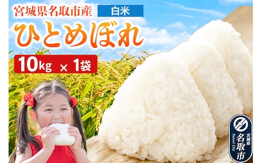 令和7年産 宮城県名取市産 ひとめぼれ 白米 10kg [ひとめぼれ ブランド米 お米 白米 精米 米どころ 宮城 宮城県産]