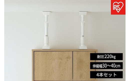 【2本入り×2セット（計4本）】家具転倒防止伸縮棒Ｓサイズ KTB-30R