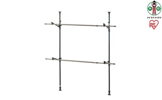 木目調窓枠物干し MW-W260N ブラック