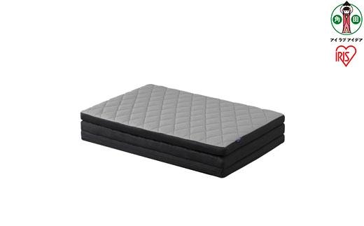 マットレス シングル 洗える 高反発 3つ折り 厚さ6cm メンズエアリー MEN’Sエアリーマットレス アイリスオーヤマ Sサイズ 消臭素材 体圧分散 エアリー 高反発 新生活 通気性 抗菌 防臭 快眠 AMEN60-S