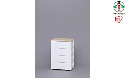 ウッドトップチェストHG-554ホワイト／ペアー