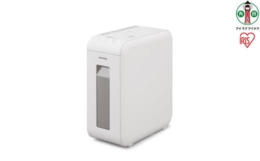 シュレッダー マイクロクロスカット 4枚同時細断 パーソナルシュレッダーマイクロクロスカット アイリスオーヤマ 静音 家庭用 おしゃれ A4用紙 P4HMSV-W ホワイト
