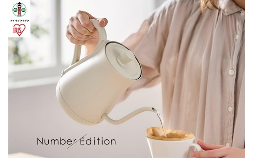 電気ケトル 0.6L ドリップ 温度調節付 アイリスオーヤマ 家電 電化製品 キッチン家電 温度調節7段階 保温 ギフト IKE-C601T-CWホワイト【アイリスオーヤマ ケトル ドリップケトル AA1657】