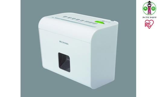 シュレッダー マイクロクロスカット 4枚同時細断 細密 ホームシュレッダー アイリスオーヤマ 静音 家庭用 おしゃれ A4用紙 細断 HS4SCホワイト